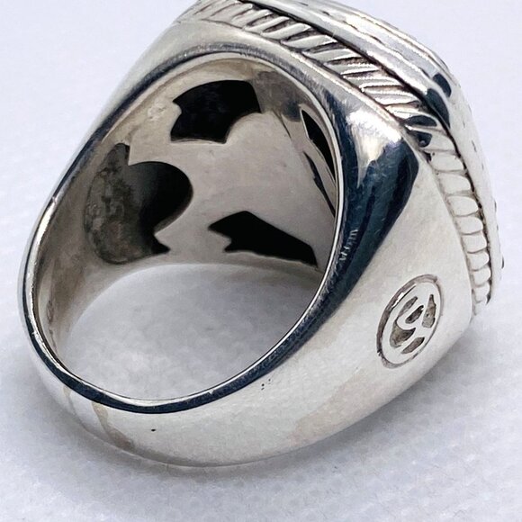 David Yurman Albion Pave Diamond Ring Sterling Silver 925 Size 6 READ - Picture 6 of 16